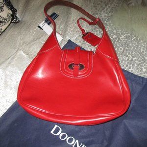 new with tags Dooney & bourke red handbag hobo